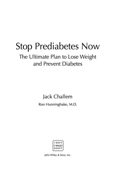Cover image for book Stop Prediabetes Now