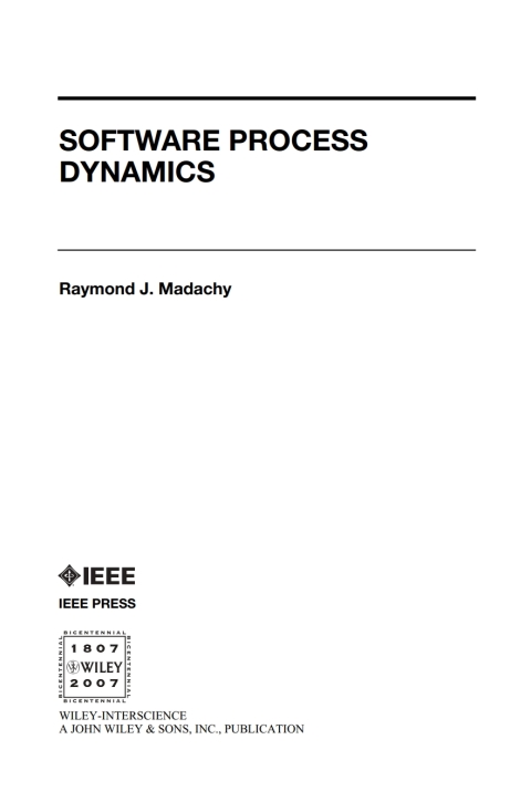 Cover image for book Software Process Dynamics