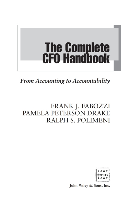 Cover image for book The Complete CFO Handbook