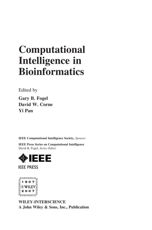 Computational Intelligence in Bioinformatics