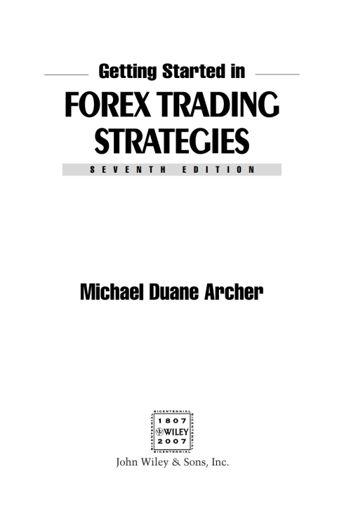 Getting Started in Forex Trading Strategies 