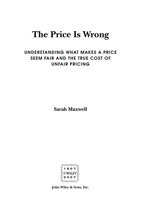 Cover image for book The Price is Wrong