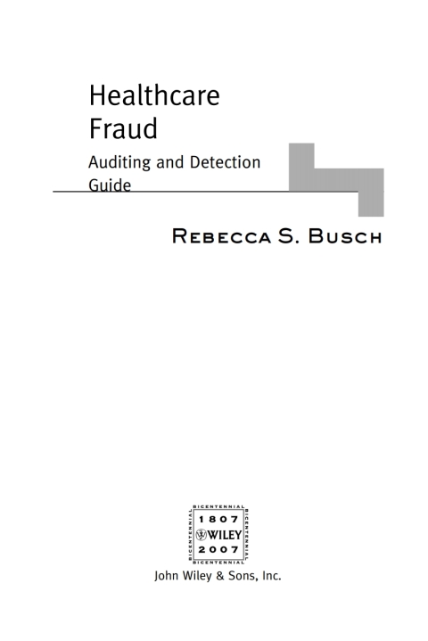 Cover image for book Healthcare Fraud