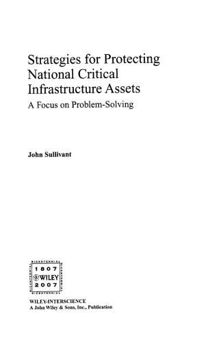 Strategies for Protecting National Critical Infrastructure Assets
