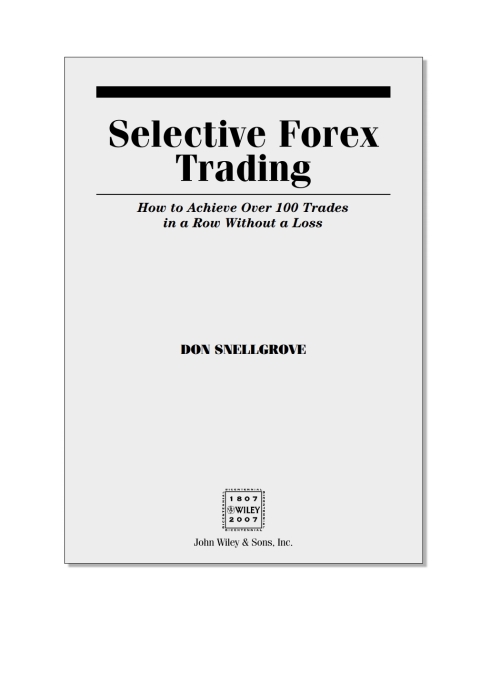 Cover image for book Selective Forex Trading