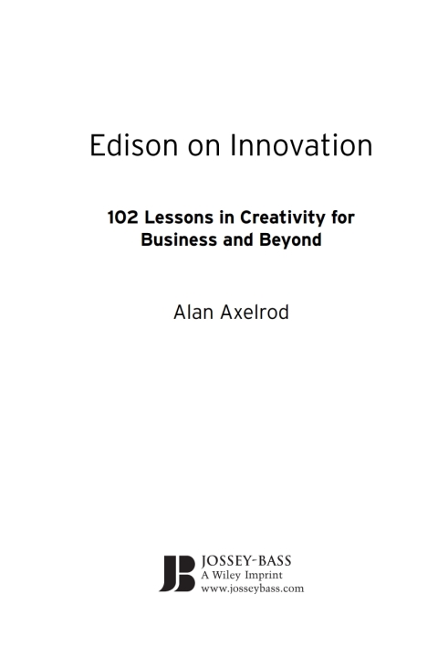 Edison on Innovation 