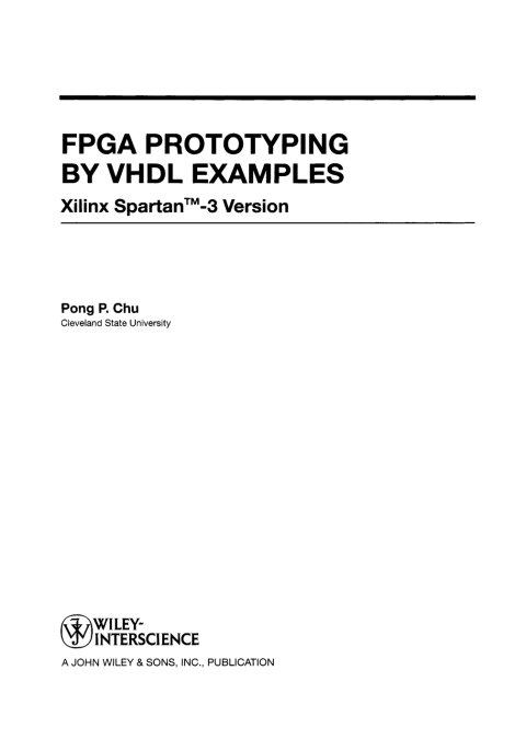 Cover image for book FPGA Prototyping by VHDL Examples: Xilinx Spartan-3 Version