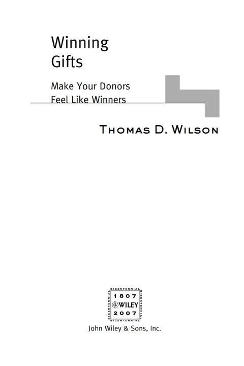 Cover image for book Winning Gifts