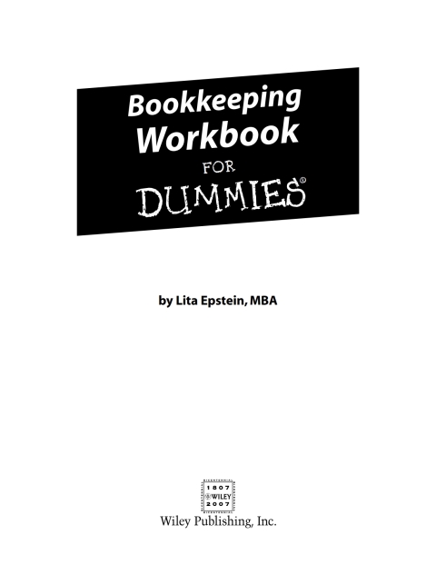 Cover image for book Bookkeeping Workbook For Dummies