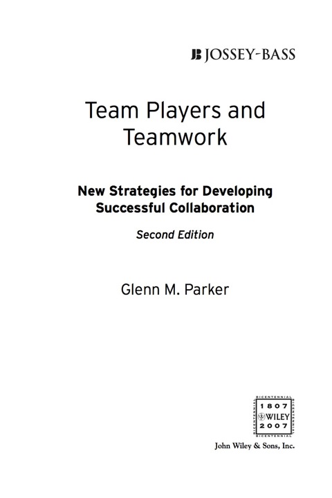 Cover image for book Team Players and Teamwork: New Strategies for Developing Successful Collaboration, Completely Updated and Revised