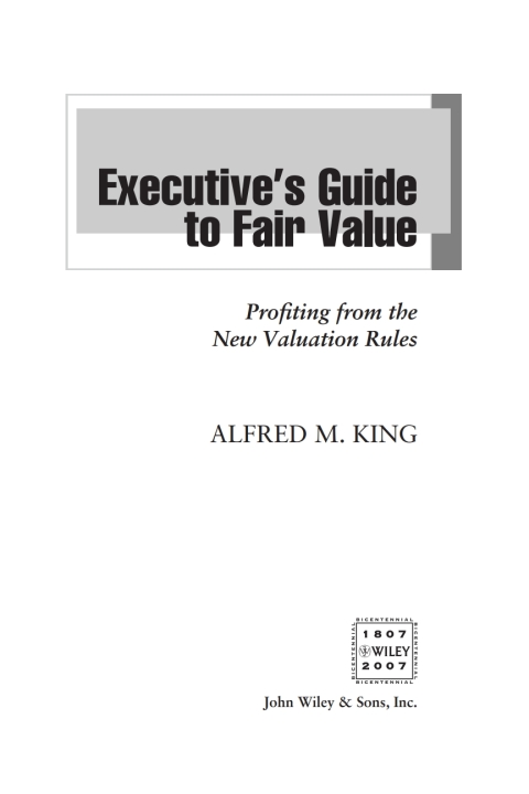 Cover image for book Executive's Guide to Fair Value