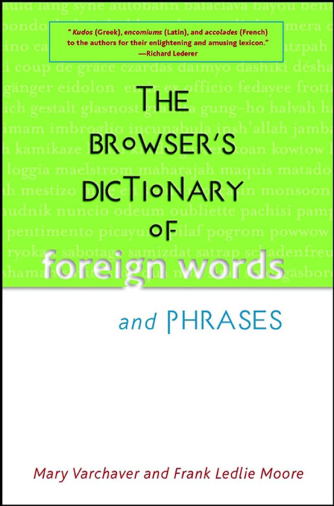 Cover image for book The Browser's Dictionary of Foreign Words and Phrases