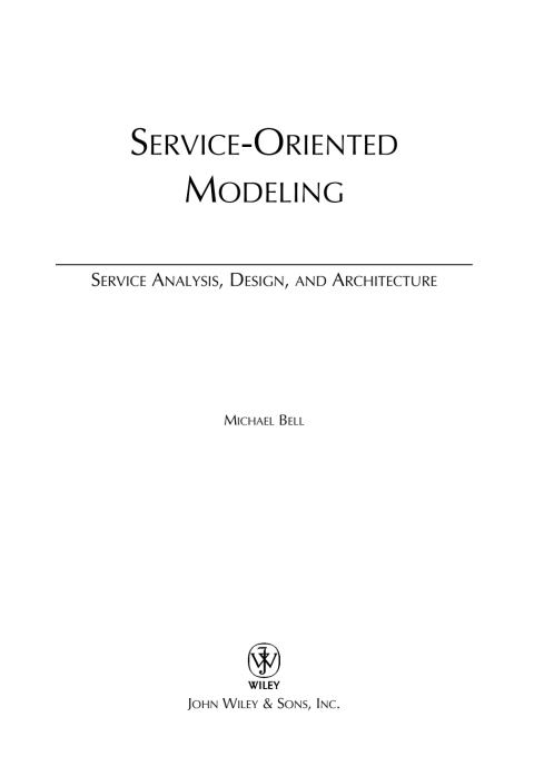 Cover image for book Service-Oriented Modeling