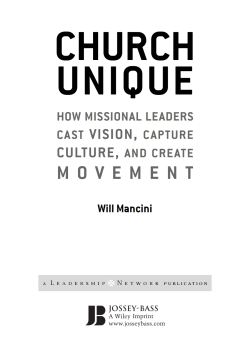 Cover image for book Church Unique