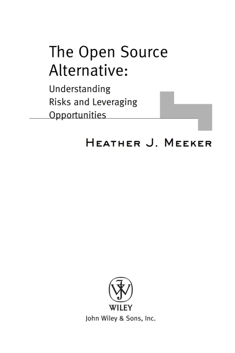 Cover image for book The Open Source Alternative