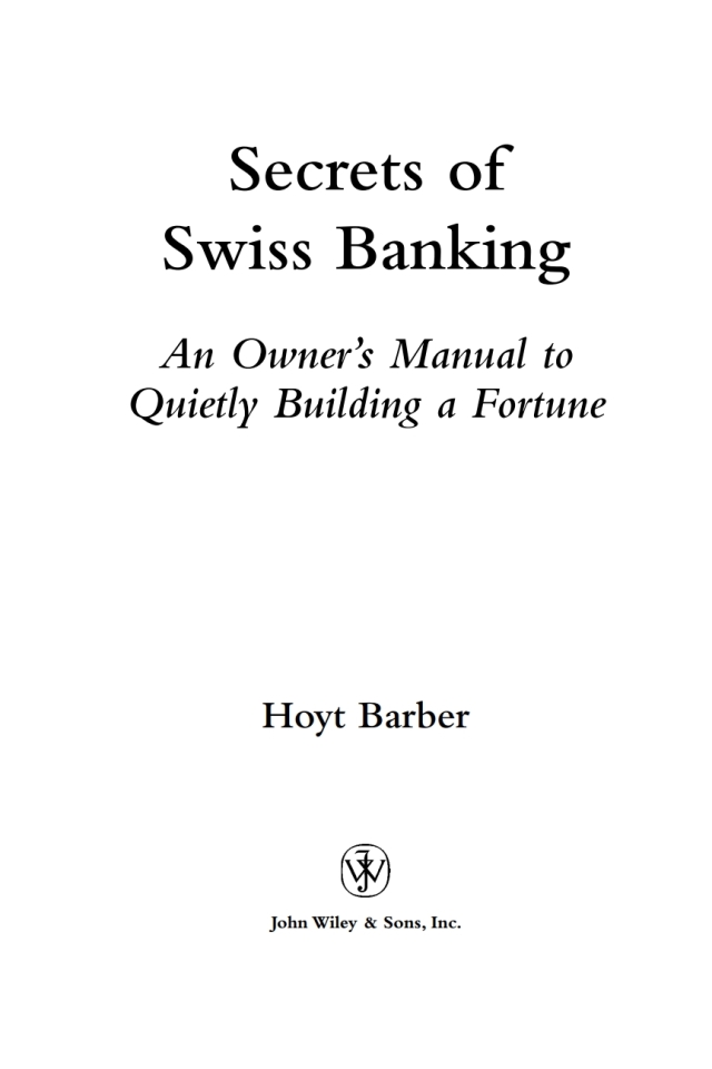 Secrets of Swiss Banking
