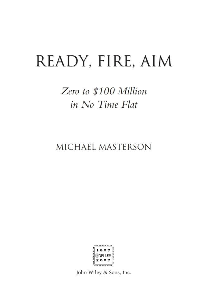 Ready, Fire, Aim