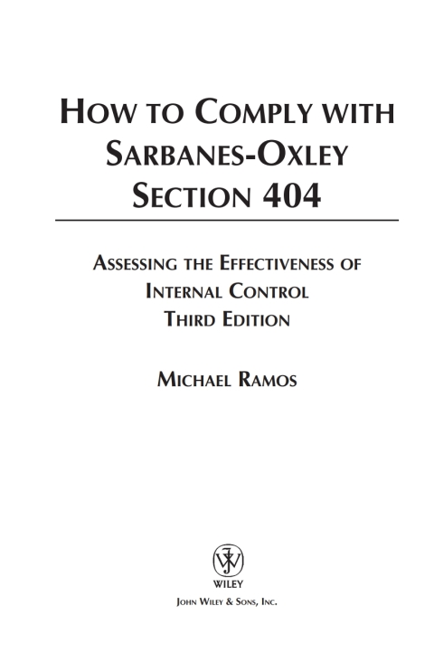 Cover image for book How to Comply with Sarbanes-Oxley Section 404