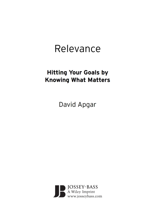 Cover image for book Relevance