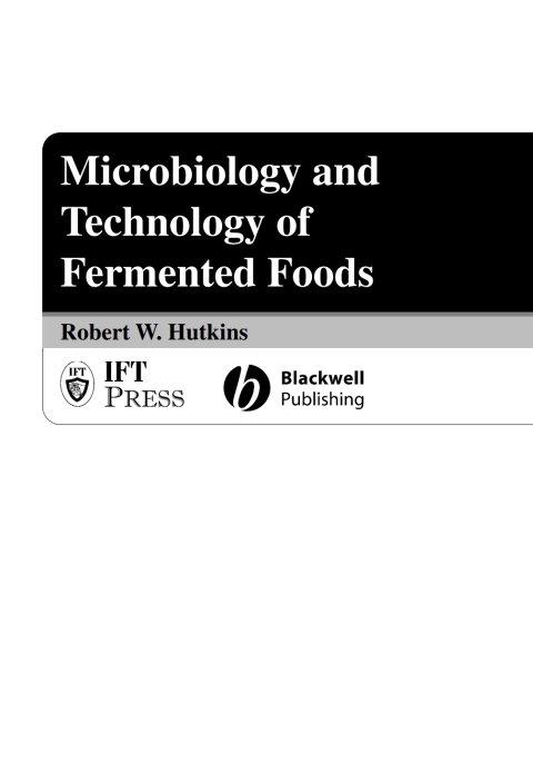 Cover image for book Microbiology and Technology of Fermented Foods
