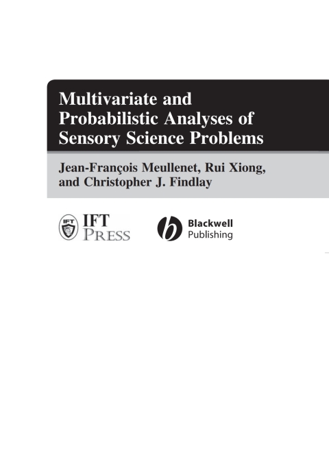Multivariate and Probabilistic Analyses of Sensory Science Problems 