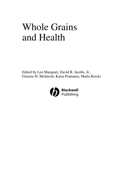Cover image for book Whole Grains and Health