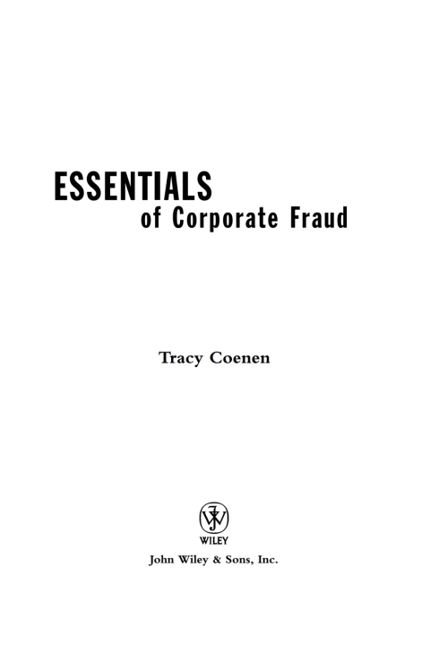 Cover image for book Essentials of Corporate Fraud
