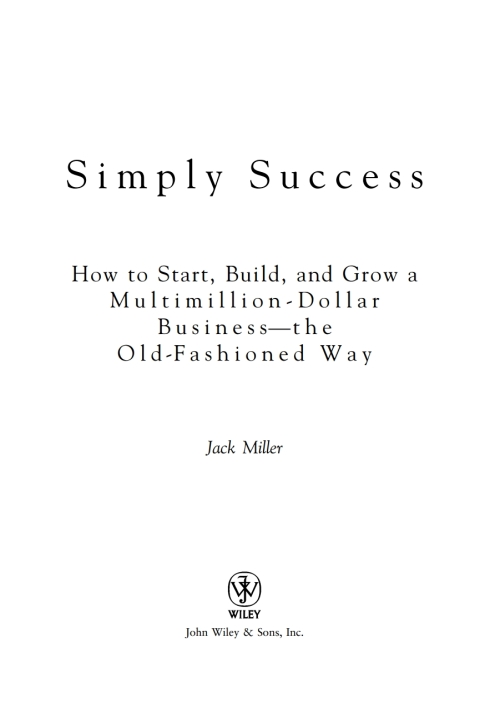 Cover image for book Simply Success