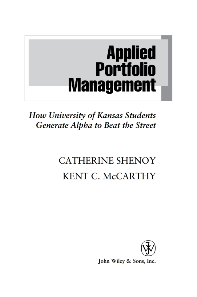 Applied Portfolio Management