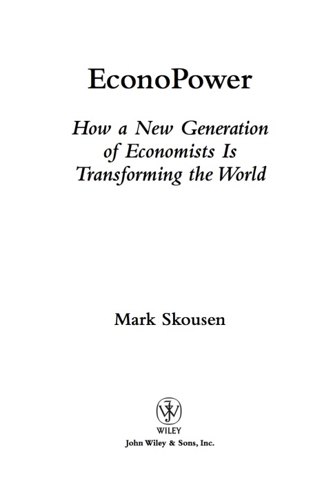Cover image for book EconoPower: How a New Generation of Economists is Transforming the World