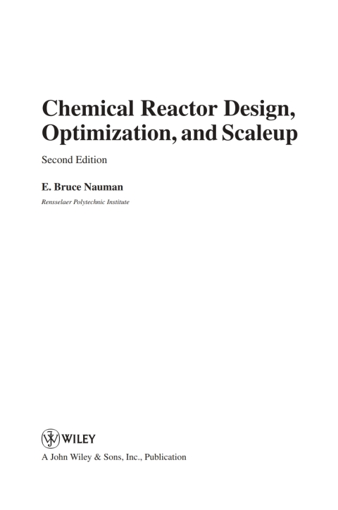 Cover image for book Chemical Reactor Design, Optimization, and Scaleup, 2nd Edition