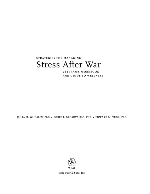 Cover image for book Strategies for Managing Stress After War