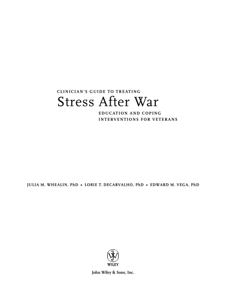 Cover image for book Clinician's Guide to Treating Stress After War: Education and Coping Interventions for Veterans