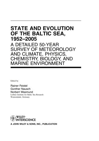 State and Evolution of the Baltic Sea, 1952-2005