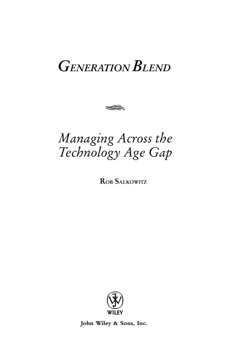 Cover image for book Generation Blend