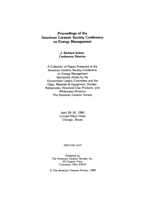 Cover image for book Society Conference on Energy Management