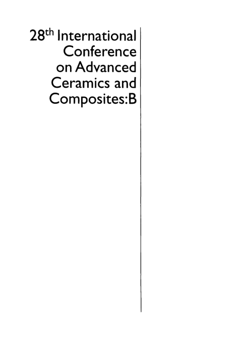 Cover image for book 28th International Conference on Advanced Ceramics and Composites B
