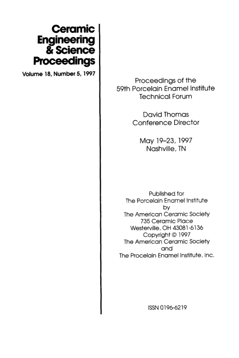 Cover image for book 59th Porcelain Enamel Institute Technical Forum