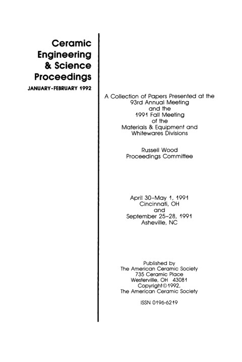 Cover image for book Materials and Equipment - Whitewares