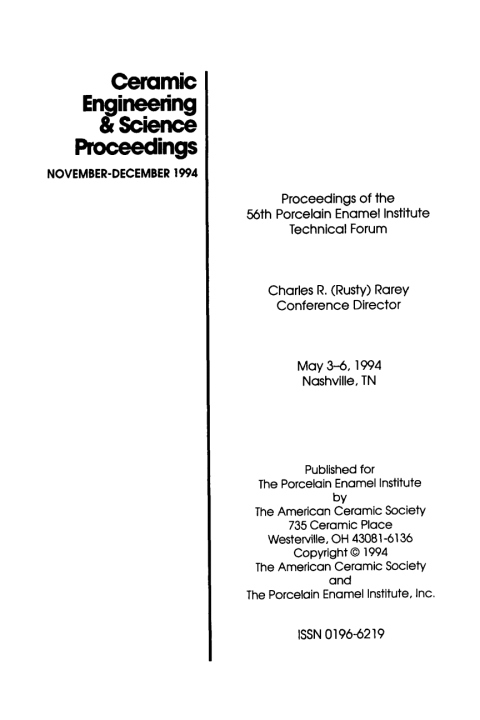 Cover image for book 56th Porcelain Enamel Institute Technical Forum