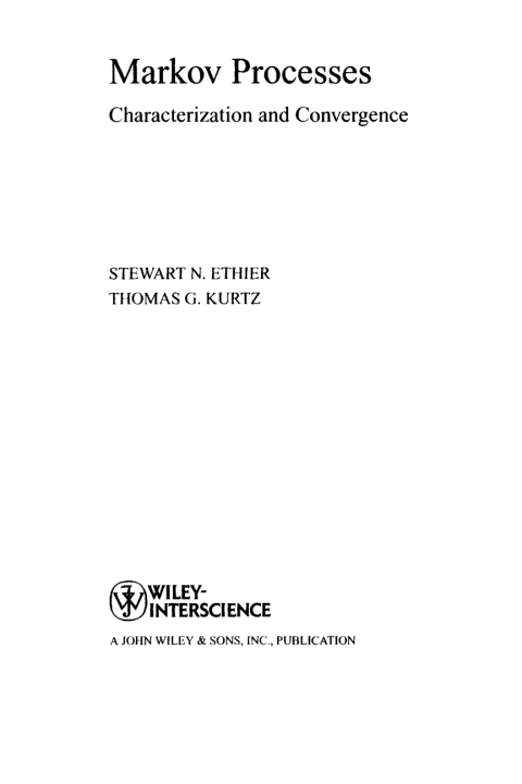 Cover image for book Markov Processes