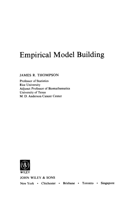 Empirical Model Building 
