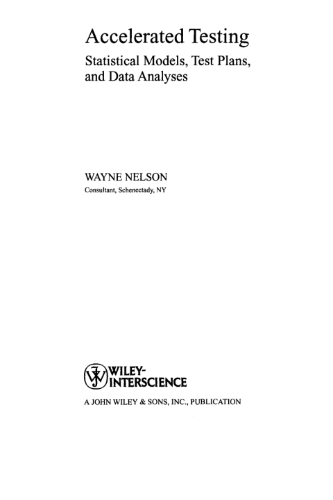 Cover image for book Accelerated Testing