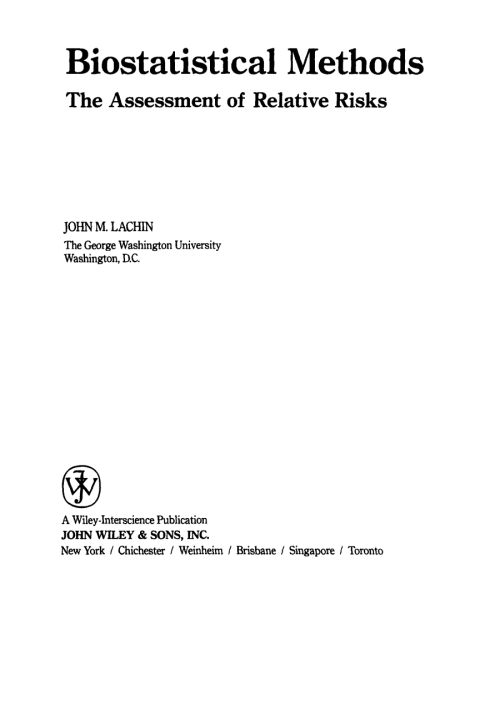 Cover image for book Biostatistical Methods