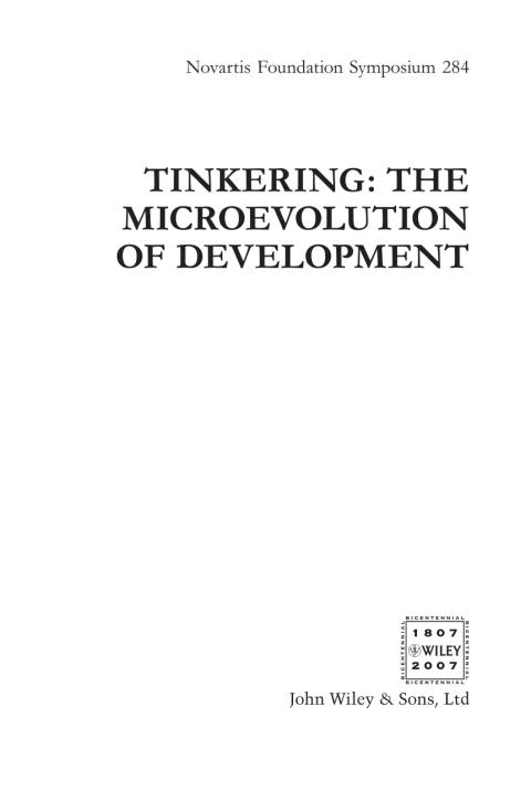 Cover image for book Tinkering