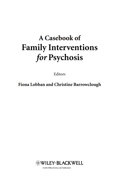 Cover image for book A Casebook of Family Interventions for Psychosis