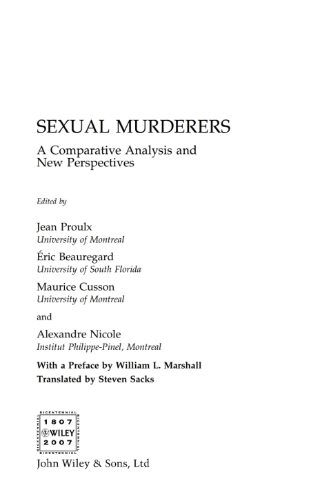 Cover image for book Sexual Murderers