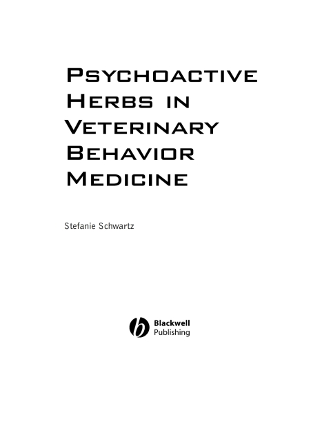 Cover image for book Psychoactive Herbs in Veterinary Behavior Medicine