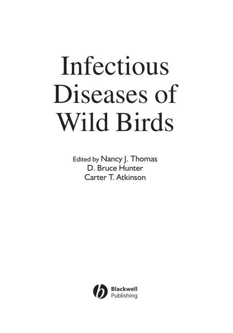 Infectious Diseases of Wild Birds 