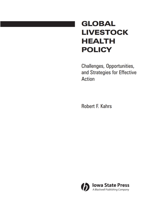 Cover image for book Global Livestock Health Policy